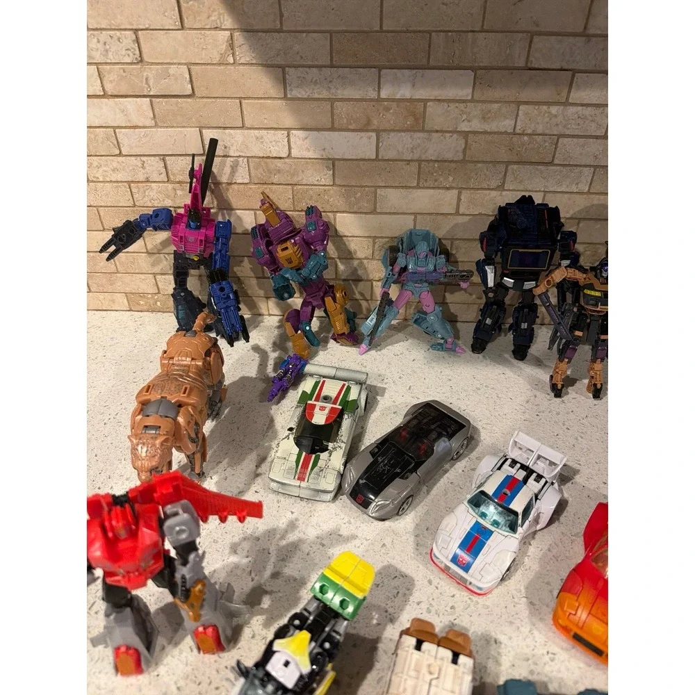 Huge Transformers Action Figure Vehicle Lot Optimus Prime Autobots Decepticons